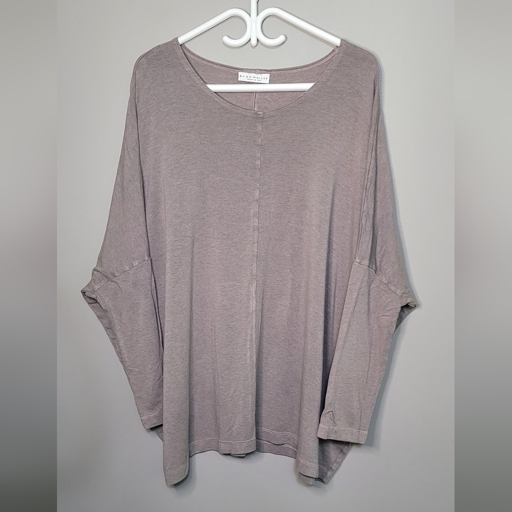Bryn Walker Women's Long Sleeve Top L Flowy Oversized Casual